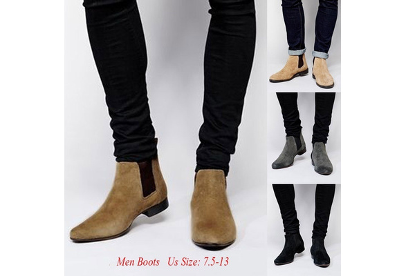 mens boots no heel