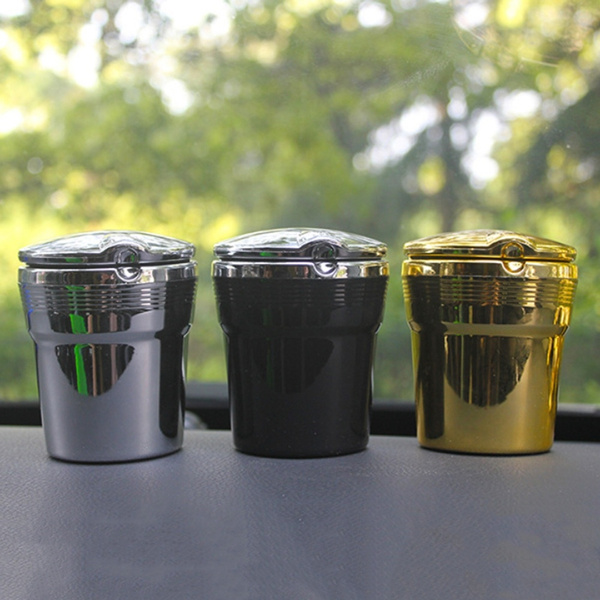 1PC Car Portable Multifunctional Ashtray With Auto Indicator LED Light Storage Cup Holder For Auto Interior Accessories I320142429