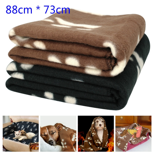 Soft Fleece Puppy Dog Sleep Blanket Cat Thick Warm Blankets Pet House