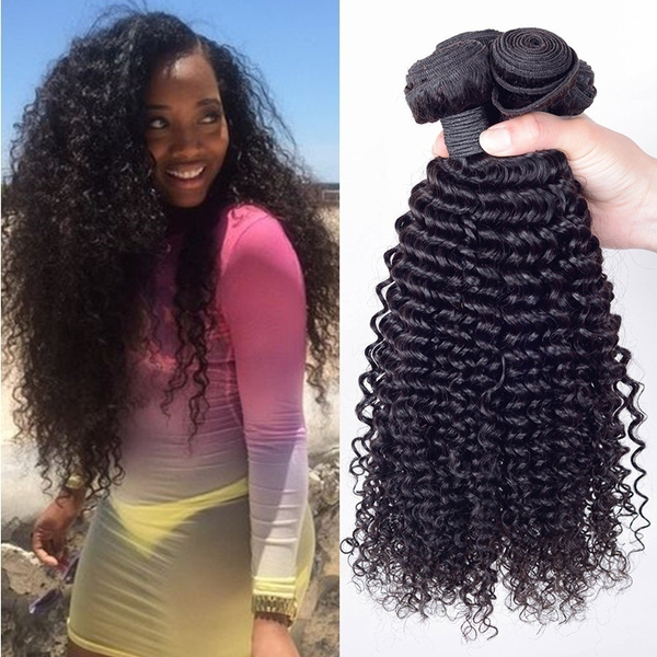 brazilian hair kinky curly weave