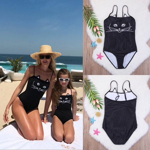 black cat bathing suit