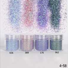 17 Colors Glitter Colors Nail Art Glitter Powder Dust Acrylic UV Gel Tips Set DIY New