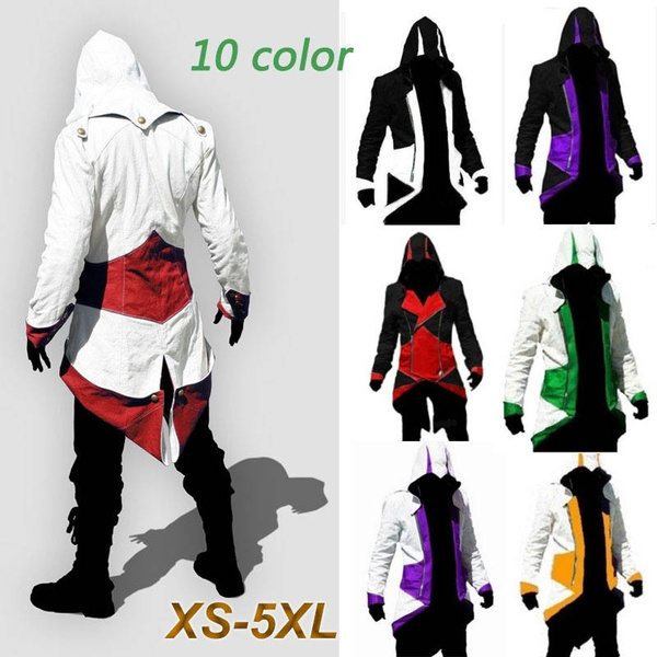 Fashion Anime Assassins Creed III 2 3 4 5 Altair Ezio Connor Hoodies Jacket Cosplay Props Long Sleeve Plus Size Coat College Student Sportswear For Men Women Surprise Gift | Wish