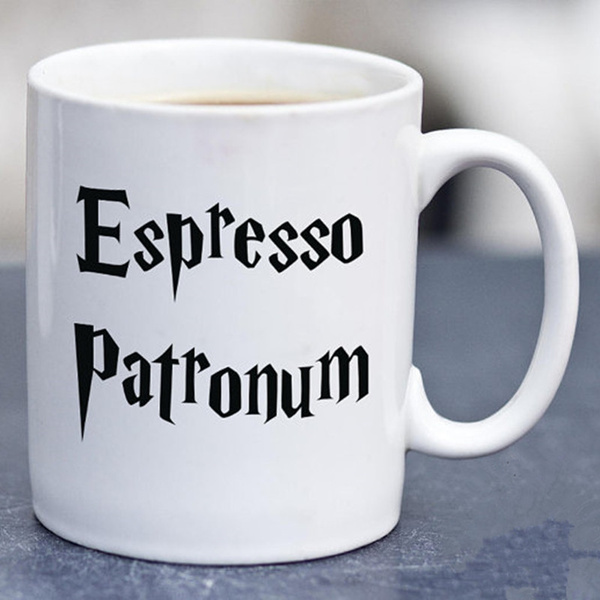 Espresso Patronum Magic Spell Funny Coffee Tea Ceramic Mug Office Work Cup  Gift