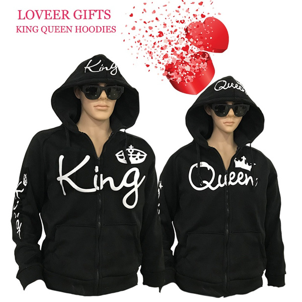 king and queen hoodies plus size