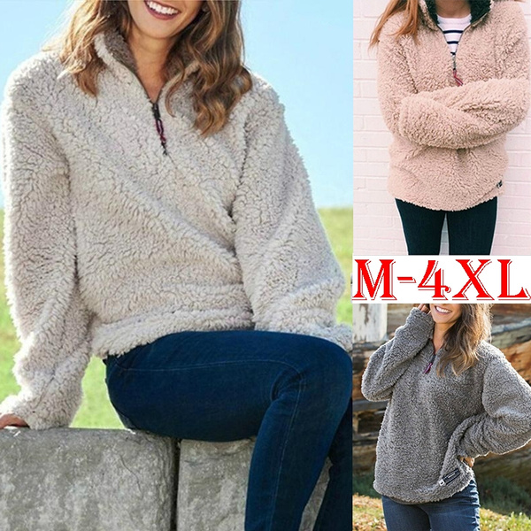 4xl sherpa pullover