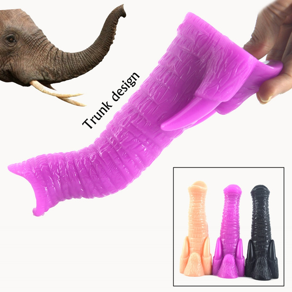 FAAK Animal elephant trunk black big massager sex toys