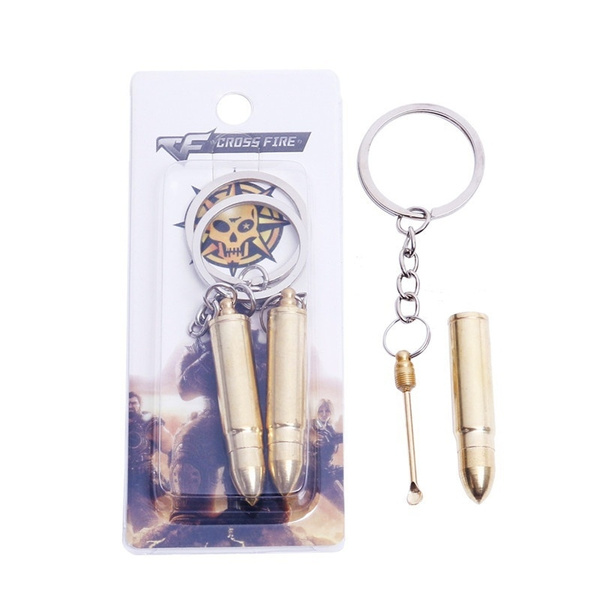 2 Pcs/bag Snuff Bullet Keychain Key ring Hidden Compartment Spoon
