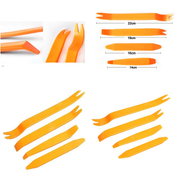 4Pcs Plastic Car Video Audio Radio Dismantle Tools Kit Remove Hand Tool