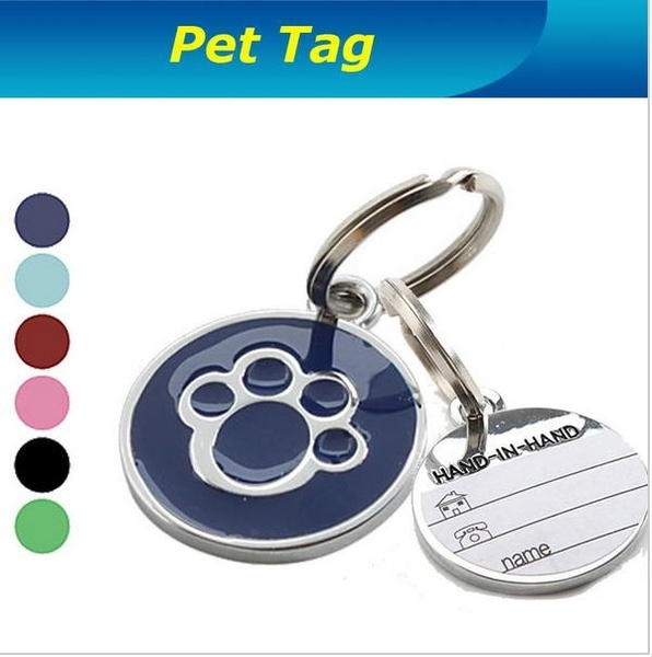 Dog Necklace Tag Pets Identity Card 