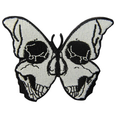 butterfly, fashionpatch, skull, badgesemblem