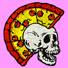 mohawk, skull, pizzapatch, irononpatch