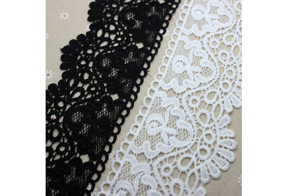 1 Yard Crown Lace Edge Trim Ribbon Embroidered Clothes Applique Sewing Craft