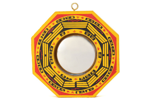 Feng Shui Chinese Geomantic Dent Convex Bagua Ba Guas Mirror Taoist Energy HS3 