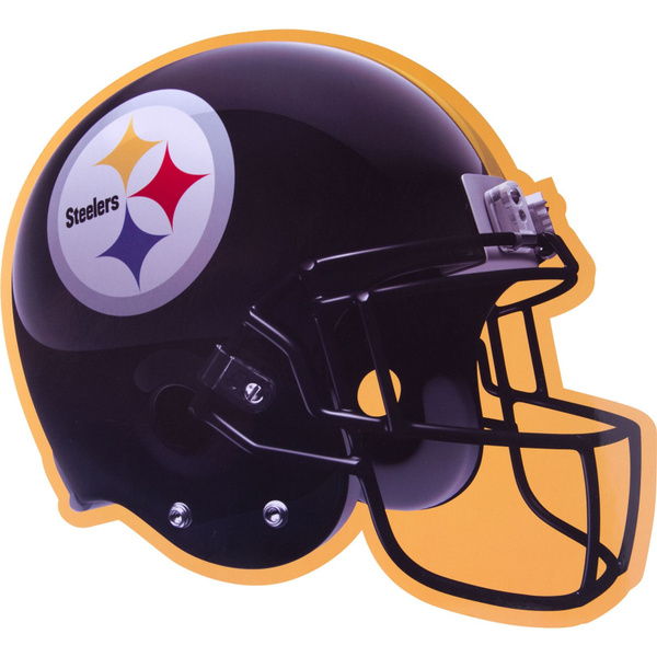 Black & Yellow Football Helmet Straw Topper