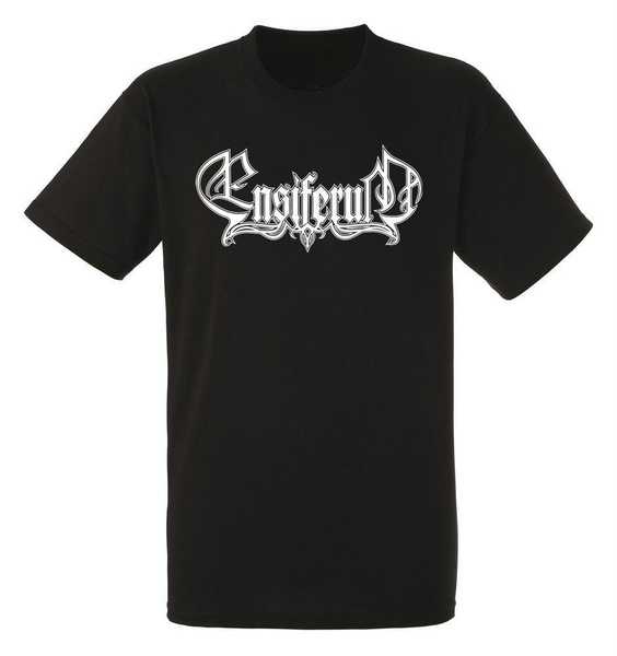 Ensiferum Logo Black Herren T-shirt Men Rock Band Tee Shirt 