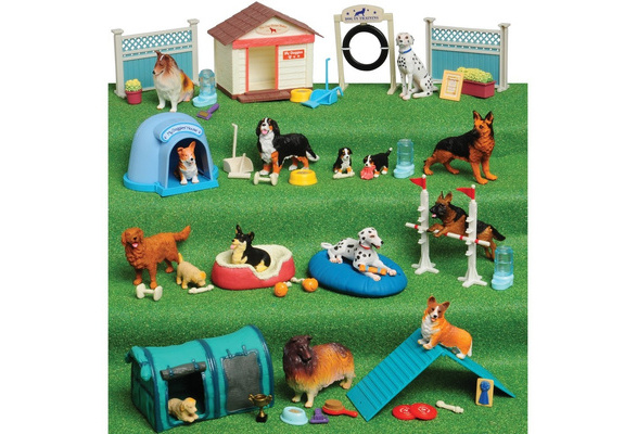 Dog deals academy playset