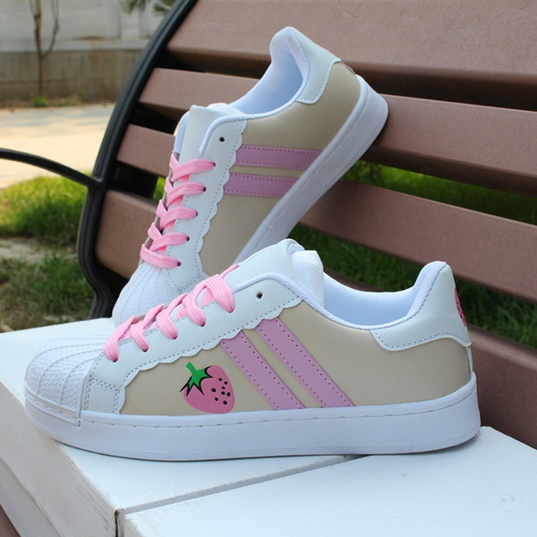 Cute Strawberry Sneakers women shoes shoes | Wish