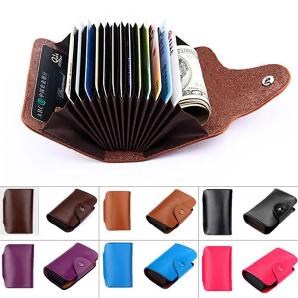 1 pc Genuine Leather Secure Spacious Card Wallet Small Coin Purse Card Organizer 1 pc Genuine Leather Secure Spacious Card Wallet Small Coin Purse Card Organizer