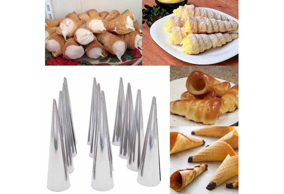 Conical Stainless Steel Croissant Mold Baking Tool Home Garden