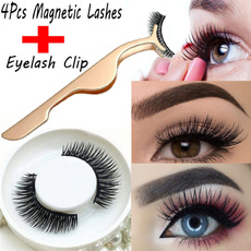 1 Set 3D Magnetic Fake Eye Lashes Makeup+1p Clip Magnetic Eyelashes Natural False Eyelashes Women Beauty Eye Makeup Tool Set