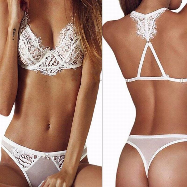 Sexy Lovers Women Three-point Lace Bikini Intimate Apparel Lingeries  Underwear