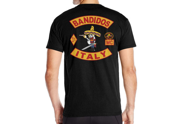 Mens Bandidos Motorcycle Club Italy 100 Cotton Backprint Short Sleeve T Shirt 8 Colors Size From S 6xl Wish