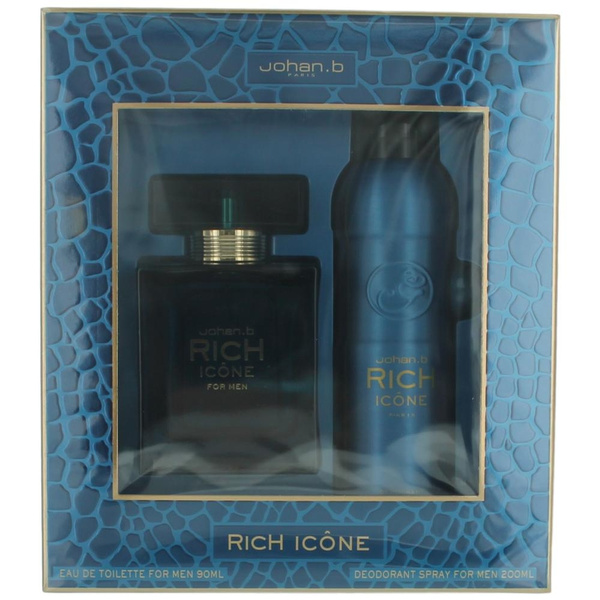 Rich Icone Cologne by Johan.b 2 Piece Gift Set for Men Wish