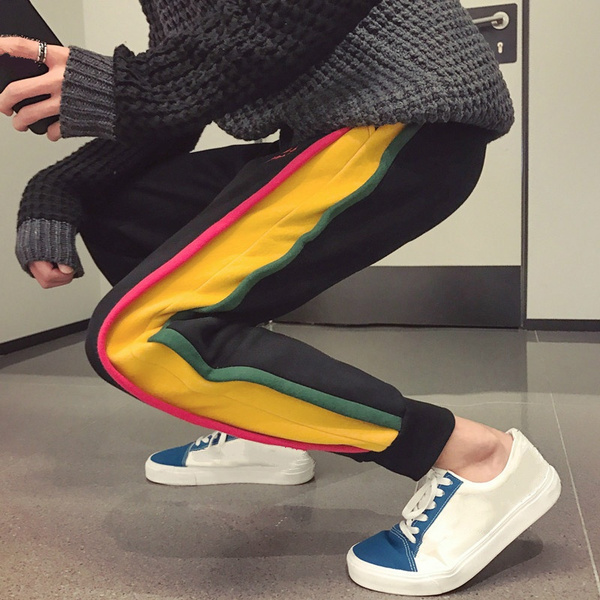 LGBT Rainbow Striped Jogger Pants - Queerks™