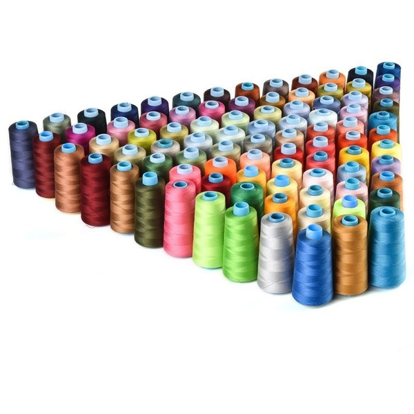 30 Spools Mixed Colors 100 Polyester Sewing Quilting Threads Set All