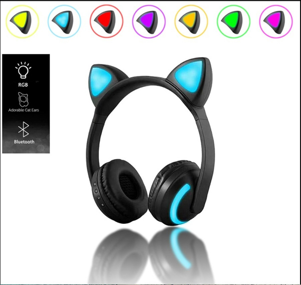 Cat ear best sale headphones rgb