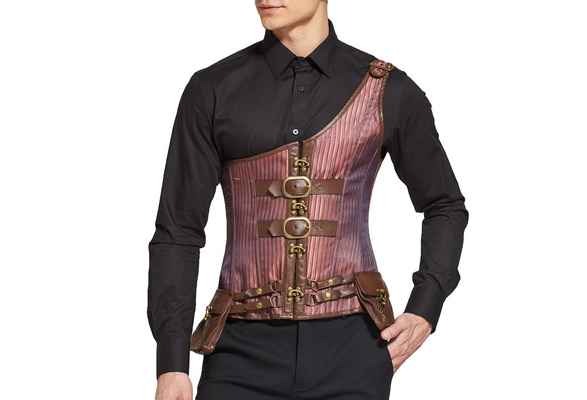 Men's corset hot sale vest fashion