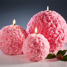 pink, party, weddingcandle, Flowers