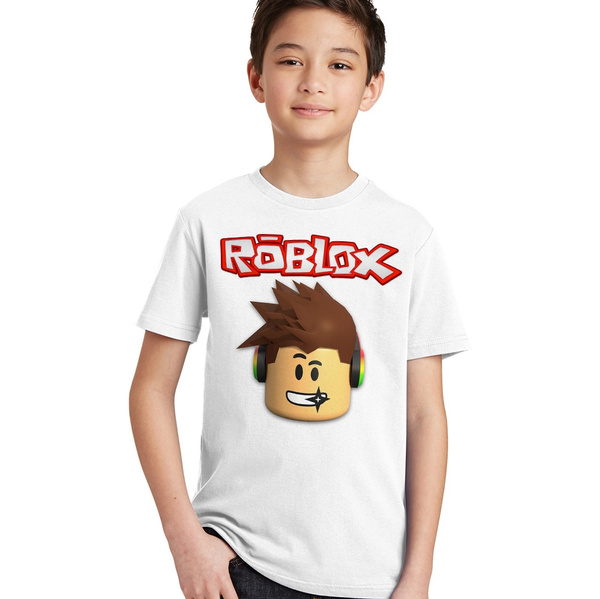 Roblox Character Head Kids Boys Girls T Shirt Tops Tees Wish - roblox character head logo