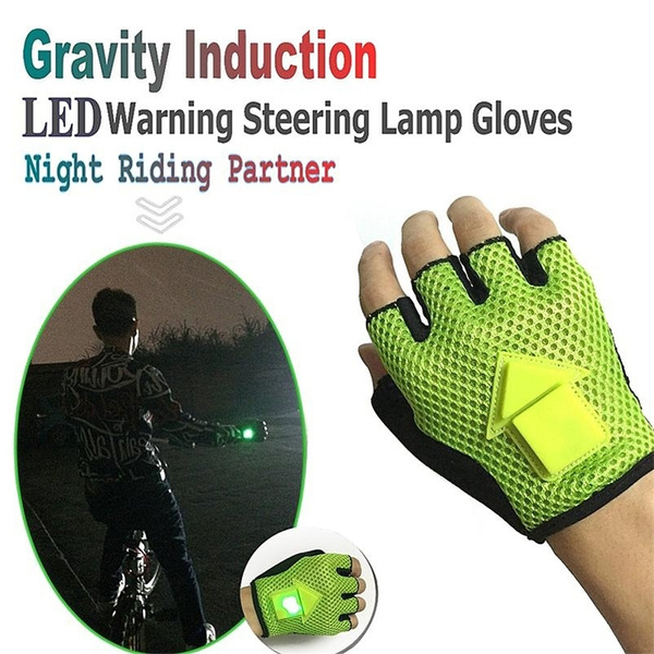 bike gloves with lights