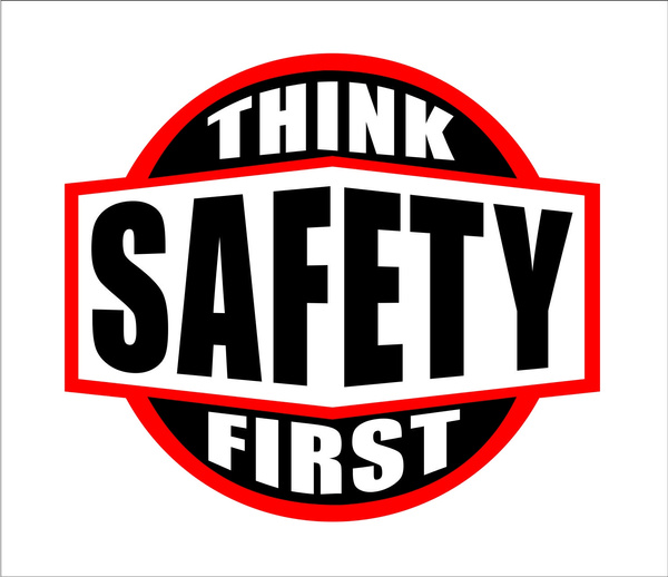 2PCS Think Safety First Hard Hat Sticker Car Bumper Helmet Bicycle ...