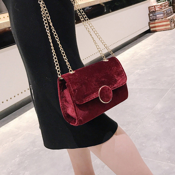 Velvet crossbody clearance purse