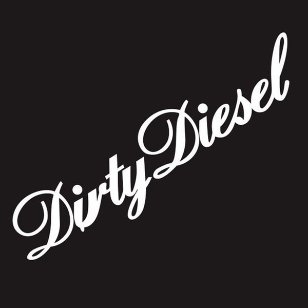 Dirty Diesel XL 1676 Adesivo Vinile Grigio - Stile JDM OEM 21x10 Cm - Transfer Made In Germany Per Auto, Moto E Superfici Lisce