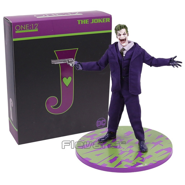 MEZCO Batman The Joker 1/12 Scale PVC Action Figure Collectible Model Toy Real 