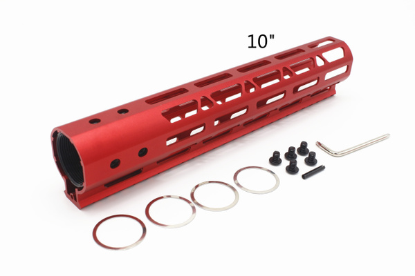 Silver M Lock Hand Rails 10 Inch M-lok Handguard Rail Ultralight Weight Slim Free Float Rail ...
