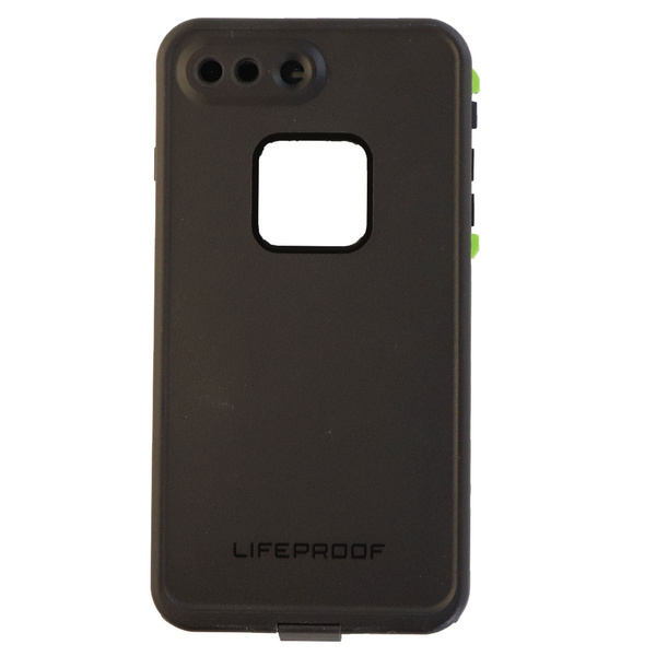 Capa à prova d'água renovada LifeProof FRE Series para iPhone 8 Plus 7 Plus  - Preto / Verde Limão | Wish