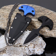 Mini Portable Outdoor Pocket Hunting Pratical Blade Self-defense Stainless Steel Tactical Tool Chain Necklace Knife