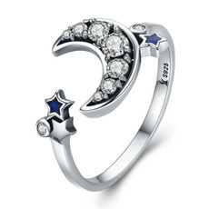 Sterling, Star, zirconring, Engagement Ring