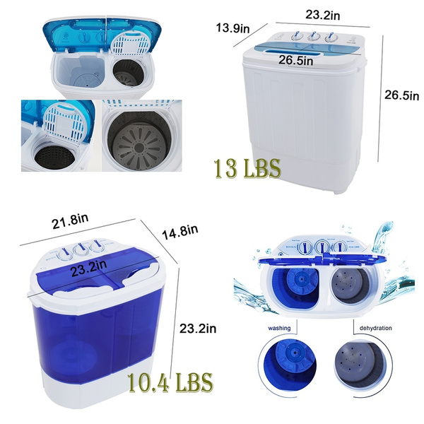 Giantex 13LBS Portable Compact Mini Twin Tub Washing Machine