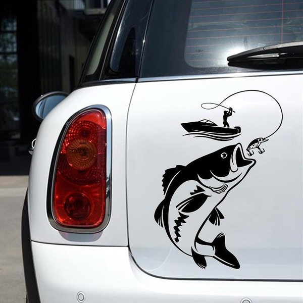 Fisherman Decals for Trucks and Cars, Funny Fishing Decals for