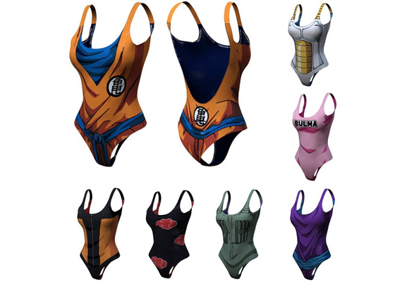 Dragon Ball Z Sexy One Piece Bikini Womens Naruto Anime Cosplay Dbz Swimsuit Swimwear Women Bathing Suits Large Bust Plus Size Wish