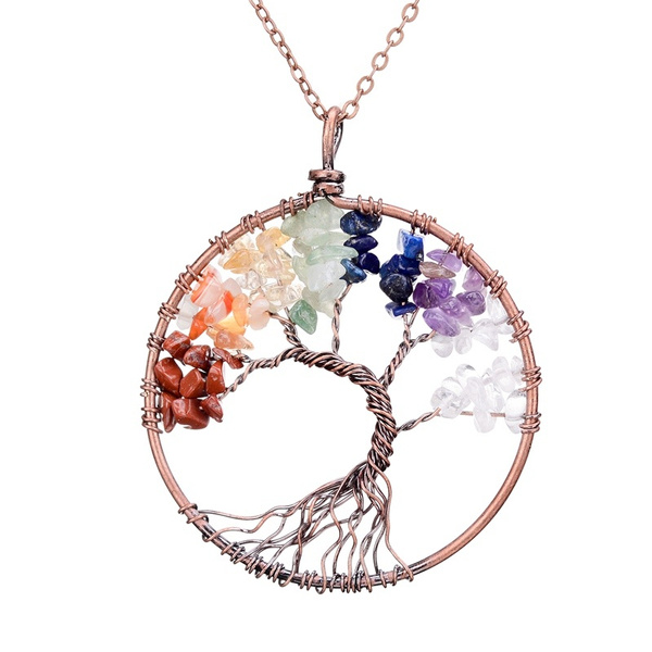 925 Sterling Silver Tree of life Pendant Necklaces with AAA Zircon Wom