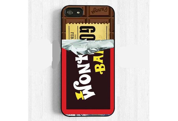 Willy Wonka Chocolate Bar With Golden Ticket Inside Wonka Bar case cover  fits iPHONE 4 5 6 7 for Samsung Galaxy S7/S6/S8/S5