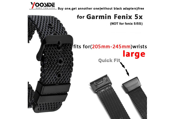 strap garmin fenix 5x fenix 3 milanese loop