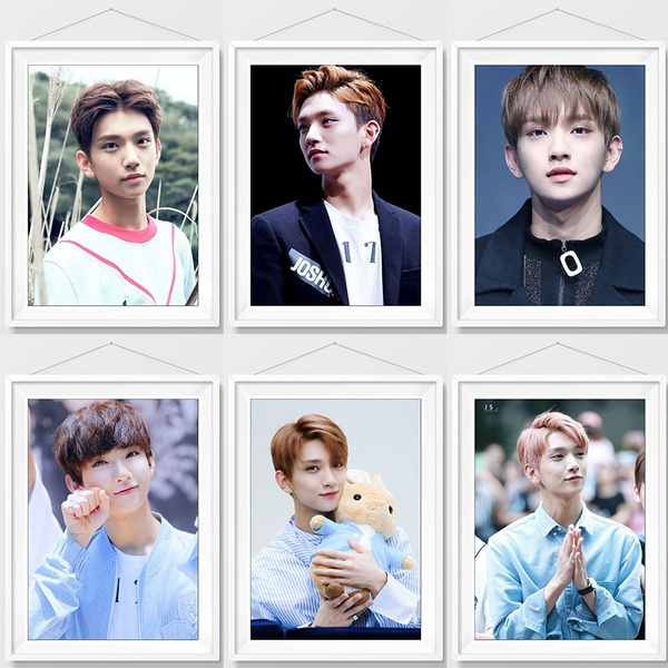seventeen poster joshua white coated paper clear painting room decorative poster print wall sticker high quality wish
